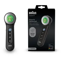 Braun Sensian 7 Kontaktloses Stirnthermometer Age Precision Technologie | 3-in1 Farblich kodiertes digitales Display, Geeignet für Babys und Kinder, Die #1 Marke bei Ärzten (1), BNT400