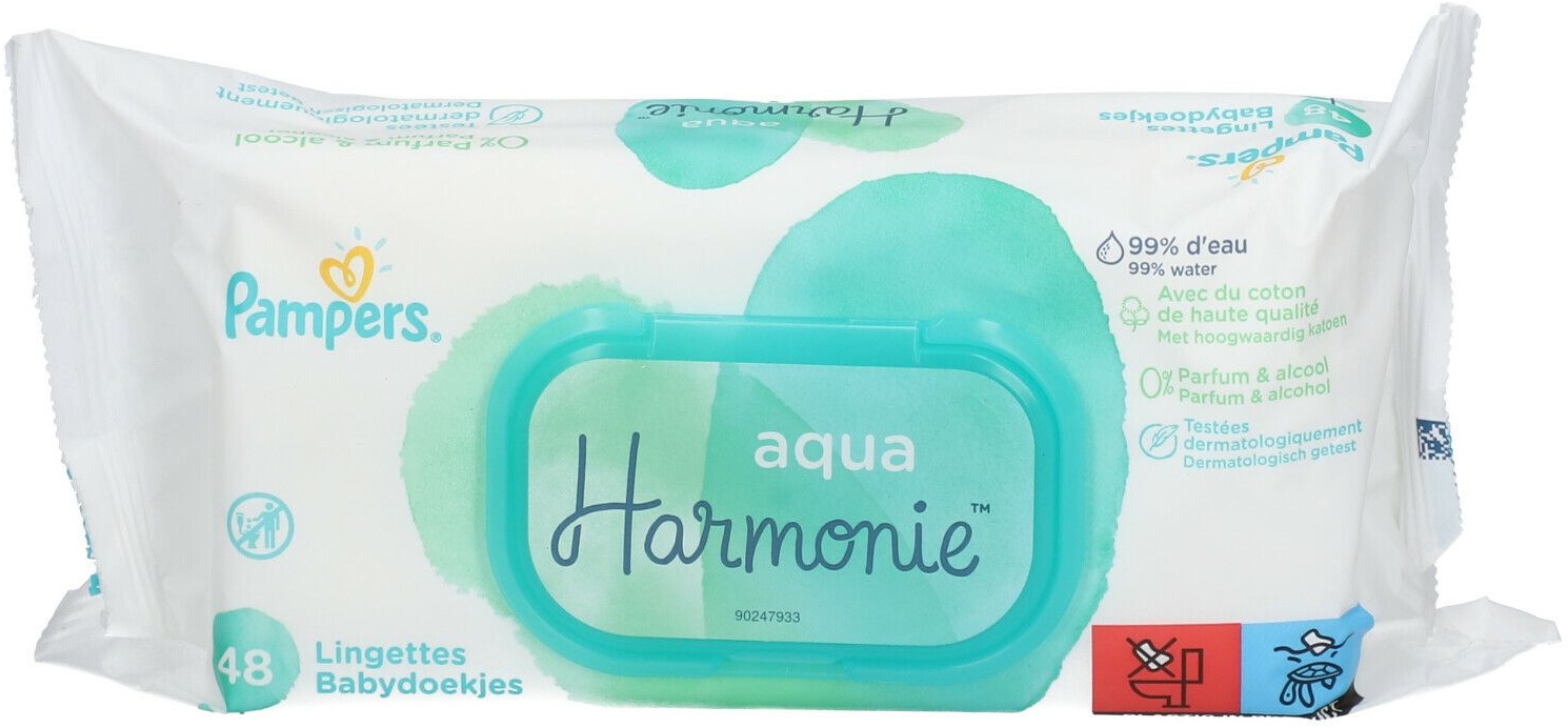Pampers® Aqua HarmonieTM Lingettes 48 pc(s) lingette(s)