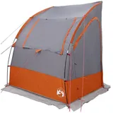 vidaXL Kuppelzelt mit Dach Grau/Orange/Schwarz