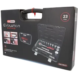 KS Tools 1/2" CHROMEplus Steckschlüssel-Satz 23-tlg.