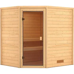 Karibu Woodfeeling Sauna Mia Ohne Dachkranz