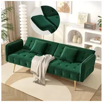 Odikalo 2-Sitzer Polstersofa Relaxsofa Lounge Sessel Verstellbar Rückenlehne Mehrfarbig grün
