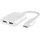 Belkin Rockstar USB-C Audio- und Ladeadapter, weiß