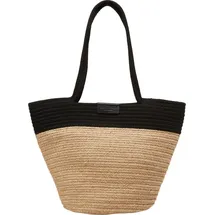Marc O'Polo Jonna Shopper Jute-Baumwoll-Mix Brown/Black