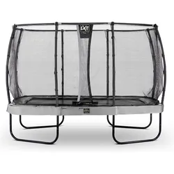 EXIT Elegant Premium Trampolin 244x427cm mit Deluxe Sicherheitsnetz - grau EINHEITSGRÖSSE