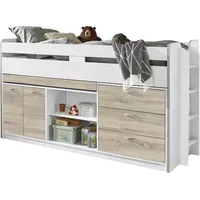 RELITA - Hochbett Ponny -versch. Ausführungen -Weiß/Sonoma