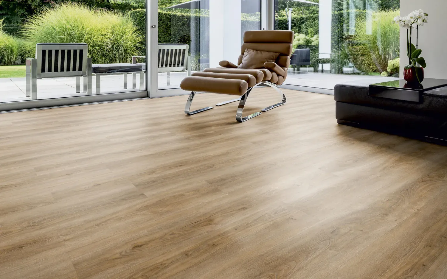 ter Hürne Wood Edition Design-Vinylboden gebürstet Lange Landhausdiele Soya Design-Vinylboden 1 Eiche Malaga Perform 1517,7x235x6 mm