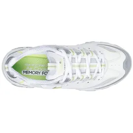 SKECHERS D'Lites-Chromatic Damen Weite M Silber/Weiß 41