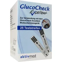 aktivmed GlucoCheck Excellent Teststreifen 25 St.