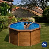 Gre Pools Pacific Rundpool 240 x 120 cm braun inkl. Sandfilter
