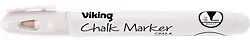 Viking CM2.4 Non-permanent Kreidemarker Weiß Mittel Rundspitze 2.4 mm