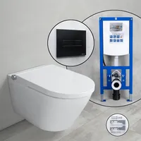evineo ineo3 ECO soft Komplett-SET Dusch-WC mit neeos Vorwandelement,, BE0628WH+16603BM#SET,