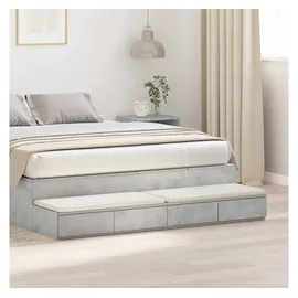 vidaXL Nachtschrank 140 x 36,5 x 16,5 cm Grau