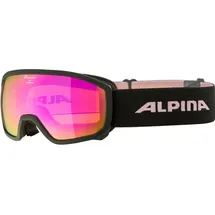 Alpina SCARABEO JR. Q-LITE - Skibrille / Snowboardbrille für Kinder - black-rose...