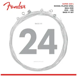 Fender Super 250 Bass VI Saiten, vernickelter Stahl, Kugelkopf