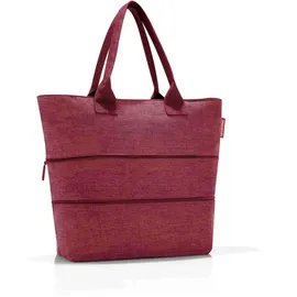 Reisenthel Shopper e1 herringbone twist maroon