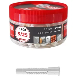 TOX Allzweckdübel Deco 5 x 25 mm 120 Stück