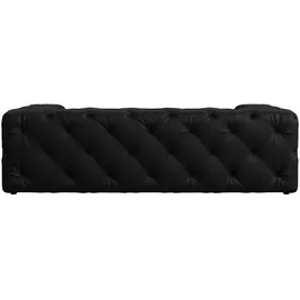 Home Affaire 3-Sitzer HOME AFFAIRE "FOLLINA", schwarz, B:226cm H:71cm T:100cm, 100% Polyester, Sofas, 3-Sitzer Sofa mit klassischer Chesterfield-Knopfheftung, Topseller