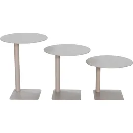 Spinder DESIGN "SUNNY 50", grau (silky taupe, silky taupe, silky taupe, silky taupe, silky taupe, silky taupe), B/H/T: 40cm x 50cm x 40cm, Tische, Beistelltisch, aus Stahl