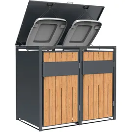 Westmann Mülltonnenbox Varius 2 132 x 116 cm grau