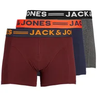 JACK & JONES Boxershorts (3-St) mit kontrastfarbigem Bund M