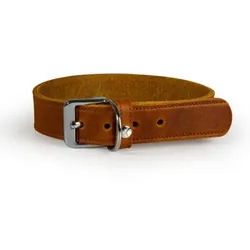 Das Lederband Halsband Weinheim maroon 42 cm, 2 cm