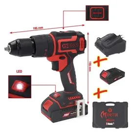 KS Tools eMONSTER Akku-Schlagbohrschrauber inkl. 2 x 2,0 Ah + Ladegerät