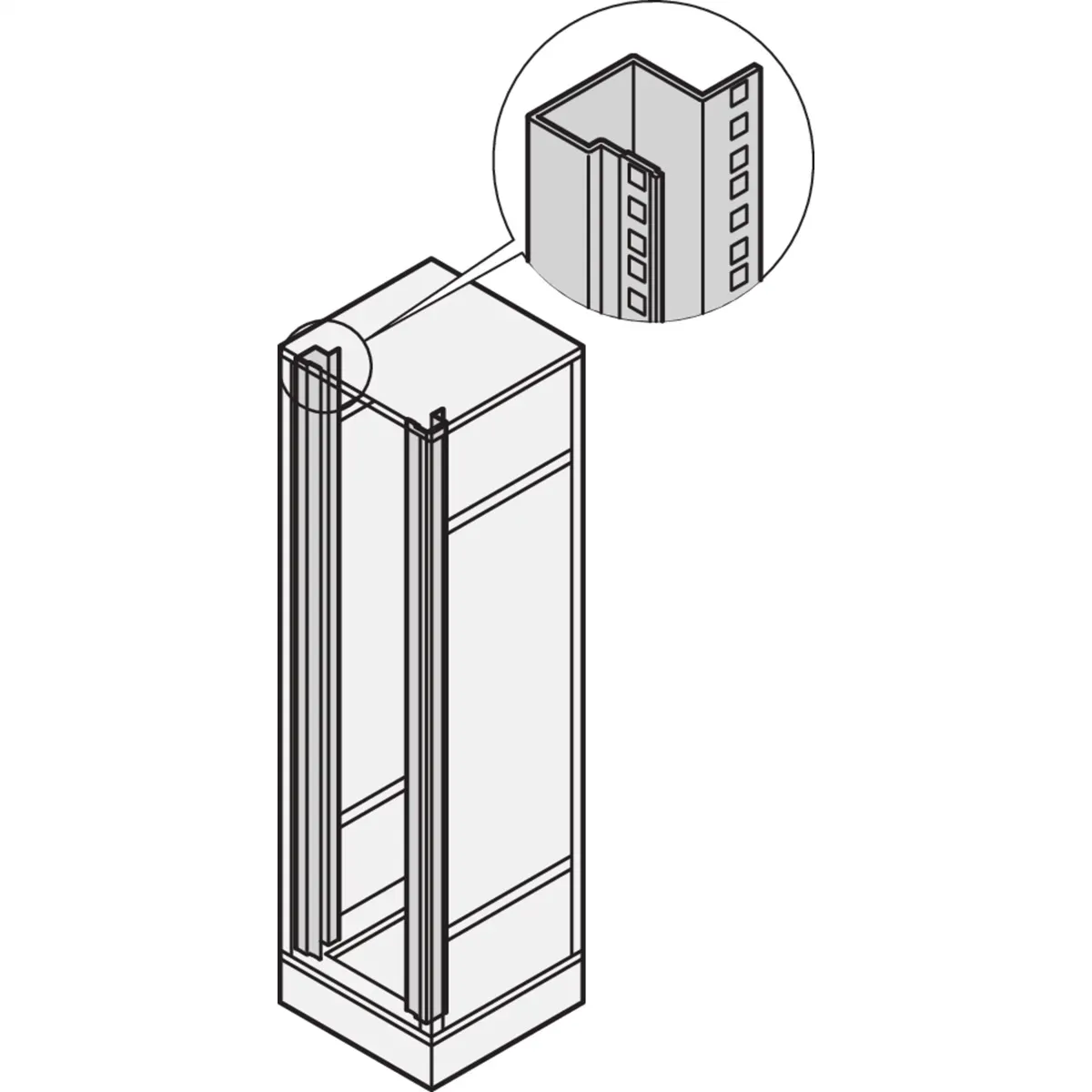 SCHROFF 19"-Winkelprofile - WINKELPROFIL SET 34HE ALZN (22117355)