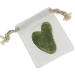 Natural Pro | Gua Sha Jade Stein 1 St dunkelgruen Unisex