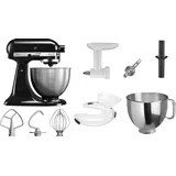 KitchenAid 5K45SS Classic onyx schwarz inkl. Paket 4