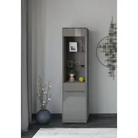 Set One by Musterring Standvitrine Reno 48 x 42 x 185 cm Grau