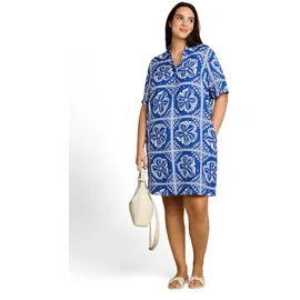 Tom Tailor Druckkleid Sommerkleid Blau 46