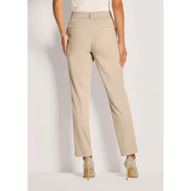 Madeleine Bundfaltenhose Konische Businesshose Beige 44