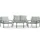 vidaXL 4-tlg. Garten-Lounge-Set mit Kissen Anthrazit Stahl