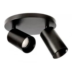 Deko-Light Deckenaufbauleuchte Can Tilt rund 2xGU10 Schwarz