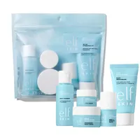 e.l.f. SKIN Jet Hydration Kit Reisefreundliches Feuchtigkeitsspendendes Pflegeset, Gesichtsreiniger, Pflegebalsam, Feuchtigkeitscreme, Augencreme & Nachtcreme, Vegan & Tierversuchsfrei