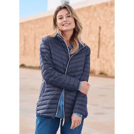 GOLDNER Kurzgröße: Herbstjacke mit Daunen, Stehkragen", in marine | Gr.: 25,