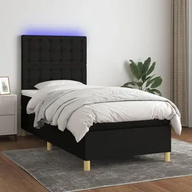 vidaXL Boxspringbett 100 x 200 cm Schwarz