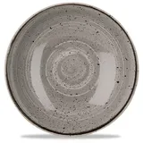 Churchill Schale Super Vitrified Stonecast Peppercorn Schale, 18,2 cm, 12, Porzellan schwarz