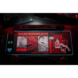 Numskull Games Superman XL RGB Gaming-Mauspad Rot/Schwarz