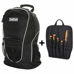 Toolpack multifunktionaler 2-in-1-Rucksack Sane, schwarz