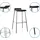 HJH Office LONSO 10 Barhocker 82,0 cm Schwarz