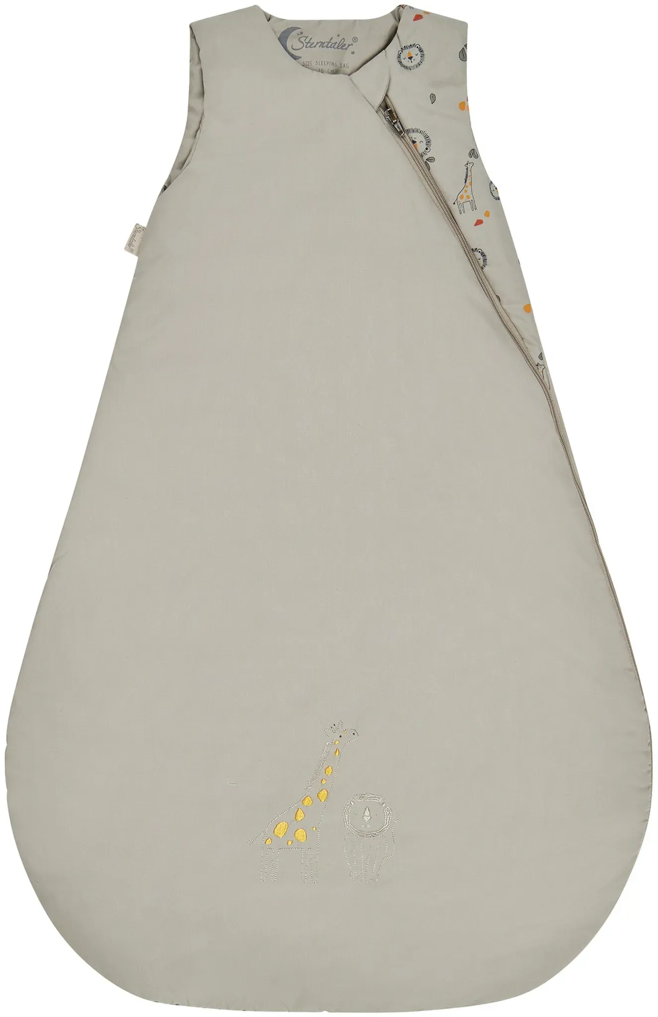 Sterntaler Safari Ganzjahres-Schlafsack Hydrocool 1.5 TOG, grau, 90