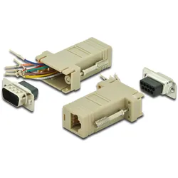 DIGITUS Adapter, DB9, RJ45, Modular DB9 M, RJ45 F