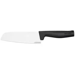 Fiskars Hard Edge Santoku Messer, 29 cm, Spülmaschinengeeignetes Messer für alle Arten von Lebensmitteln, 1 Messer