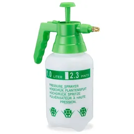 Relaxdays Drucksprühgerät 1 l 2er Set grün weiß