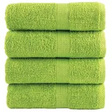 vidaXL Premium-Seiftücher SOLUND 4 Stk. Apfelgrün 30x30 cm 600 g/m2