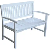 Primaster Borkum 2-Sitzer 120 x 60 x 90 cm Weiß