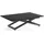 WFL GROUP Axen Schwarz Laminat 120-160 x 80 x 38-75 cm