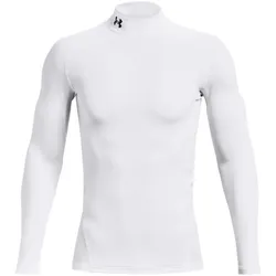 UNDER ARMOUR ColdGear Mock Kompressionsshirt Herren 100 - white/black M